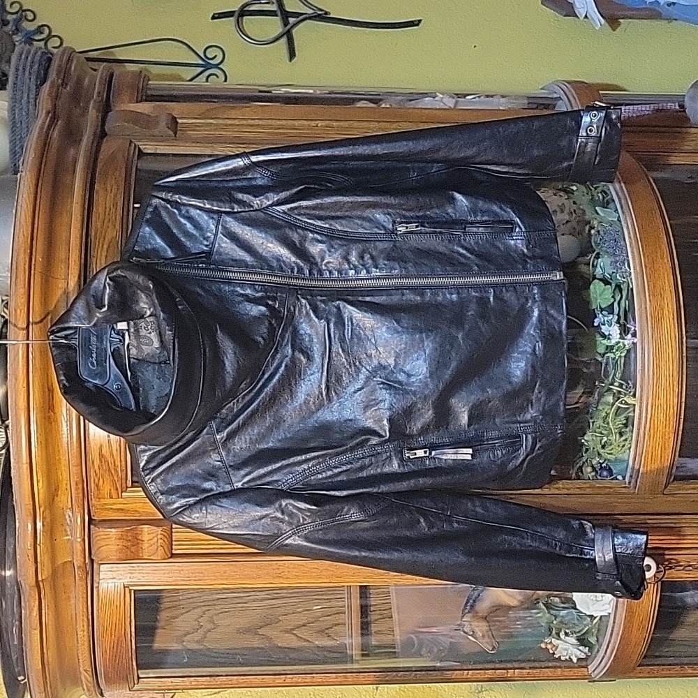 SOFT SURROUNDINGS BEAUTIFUL GENUINE BLACK LEATHER JACKET LIKE NEW SZ S